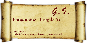 Gasparecz Imogén névjegykártya